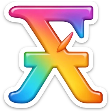 Emoji word “Metafora”, each letter as a metaphor, glossy emoji style, bright gradient, rounded vector, transparent background, PNG sticker