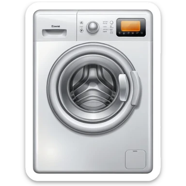 Washing machine sticker