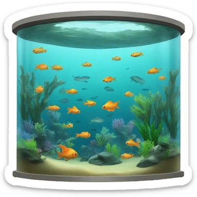 huge aquarium sticker