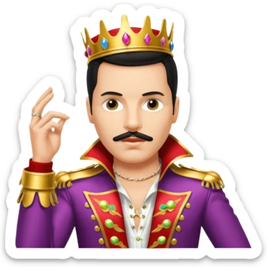 Freddy mercury famous stand sticker