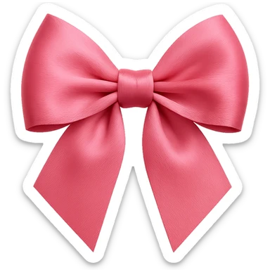 pink Valentine bow. remove background sticker
