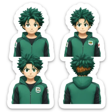 izuku midoriya sticker