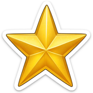 Gold star sticker  sticker