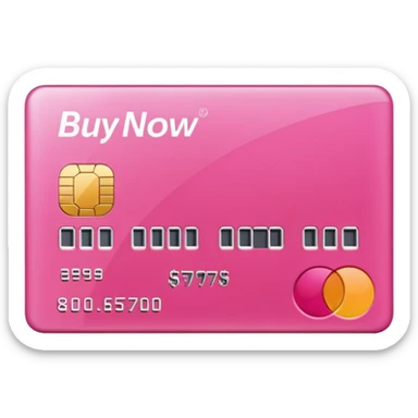 pink buy now pay later sticker