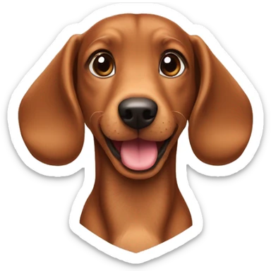 béb teckel heureux sticker