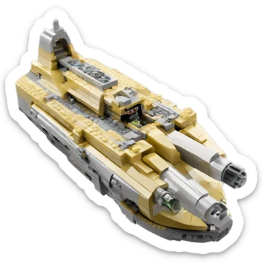 Lego Naboo Royal cruiser Starship  sticker
