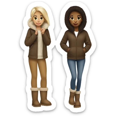 Girl wearing Ugg’s  sticker