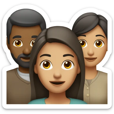 Padre, madre, hija sticker