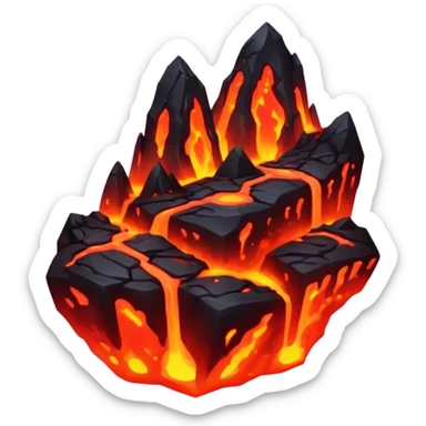 Gravity, space, lava, neon, neon, lava nether sticker