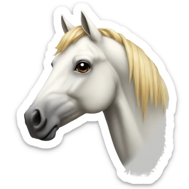 caballo gillo blanco sticker