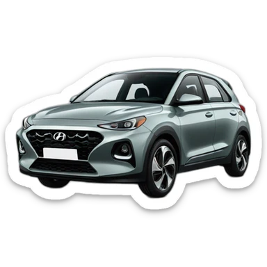 Voiture modèle i20 hyundai vert gris sticker