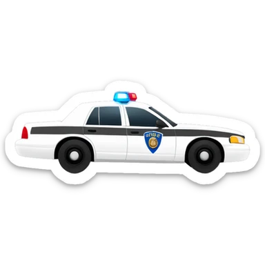 Cop cars “40” up sticker