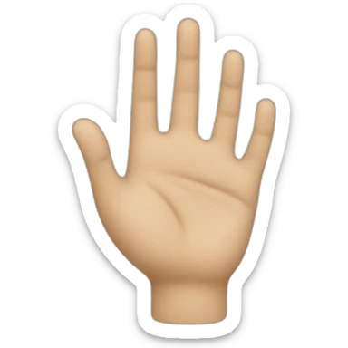 hand obove head sticker