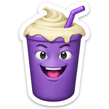 Grimace shake sticker