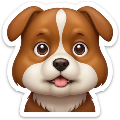 Dog weirded out  sticker