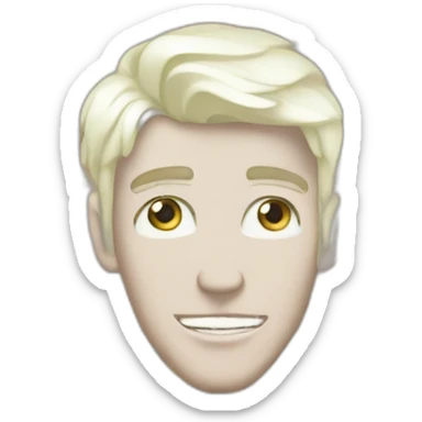 Bling bling White guy sticker