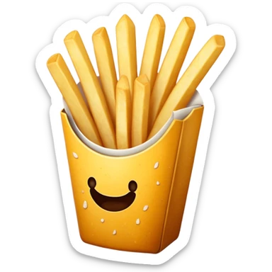 French fries with rosemary salt  sticker
