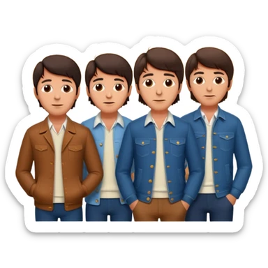 the Beatles watching sunset sticker
