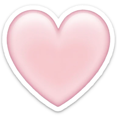 light pink heart sticker