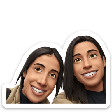 smiling boys in urban setting sticker