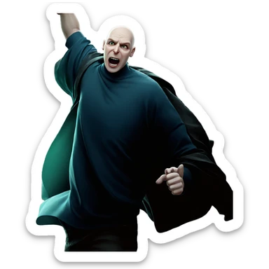 bald boy with open mouth sticker