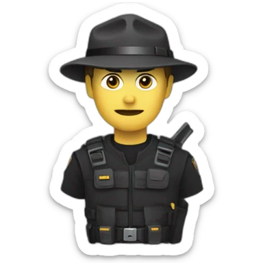 Vigilante de seguridad privada sticker