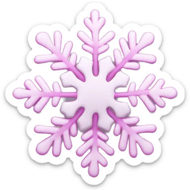 Schneeflocke pink sticker