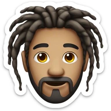 Nonchalant dreadhead  sticker