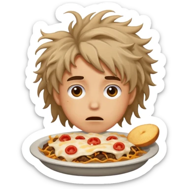 hungry person sticker