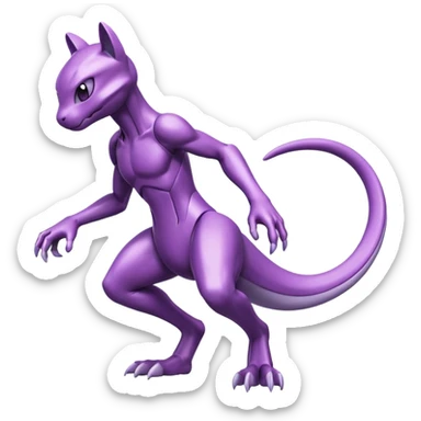 Genesect-Mewtwo-Fakémon-hybrid-creature (full body)  sticker