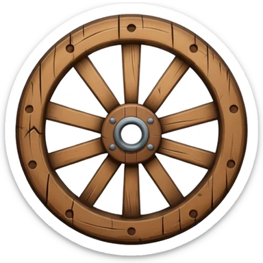 the first wheel invented by humans sticker