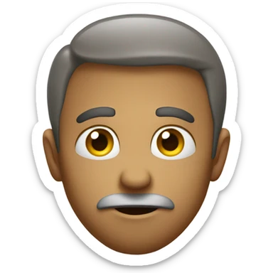 emoji that looks like it’s reminiscing about the past sticker