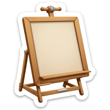 drawing board with classic wooden frame，front side sticker