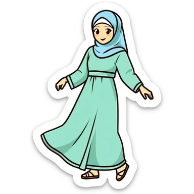 hijabi dancing sticker