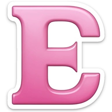 pink letter p sticker
