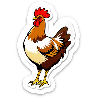 Mother hen sticker
