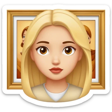 girl in the gallery sticker