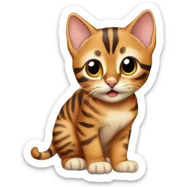 Bengal kitten sticker
