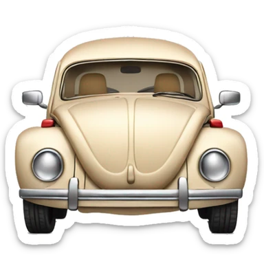  beige Beetle with sunroof sticker
