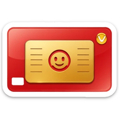 Loyalty card sticker