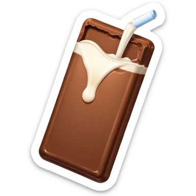 chocolate color blanco sticker