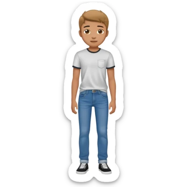 14 years old guy full body sticker