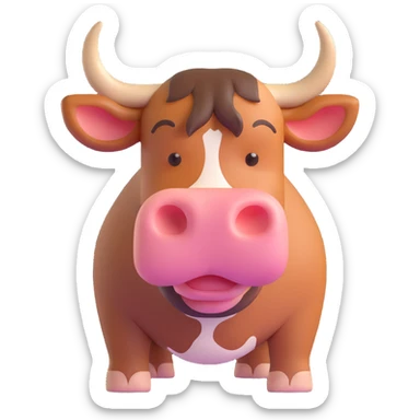 Bull sticker
