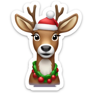Christmas Reindeer sticker