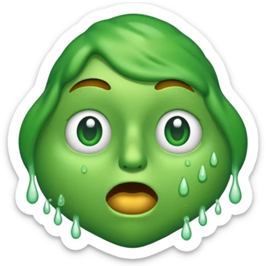 snot running from the nose no face sticker