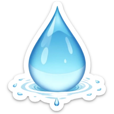 water falling on the ground sticker