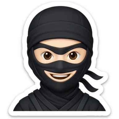 Faz um ninja engraçado sticker