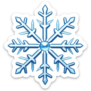 snowflakes sticker