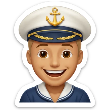laughing sailor emoji sticker