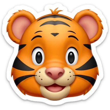 Tigger from the animated series Winnie the Pooh and Tigger Too sticker